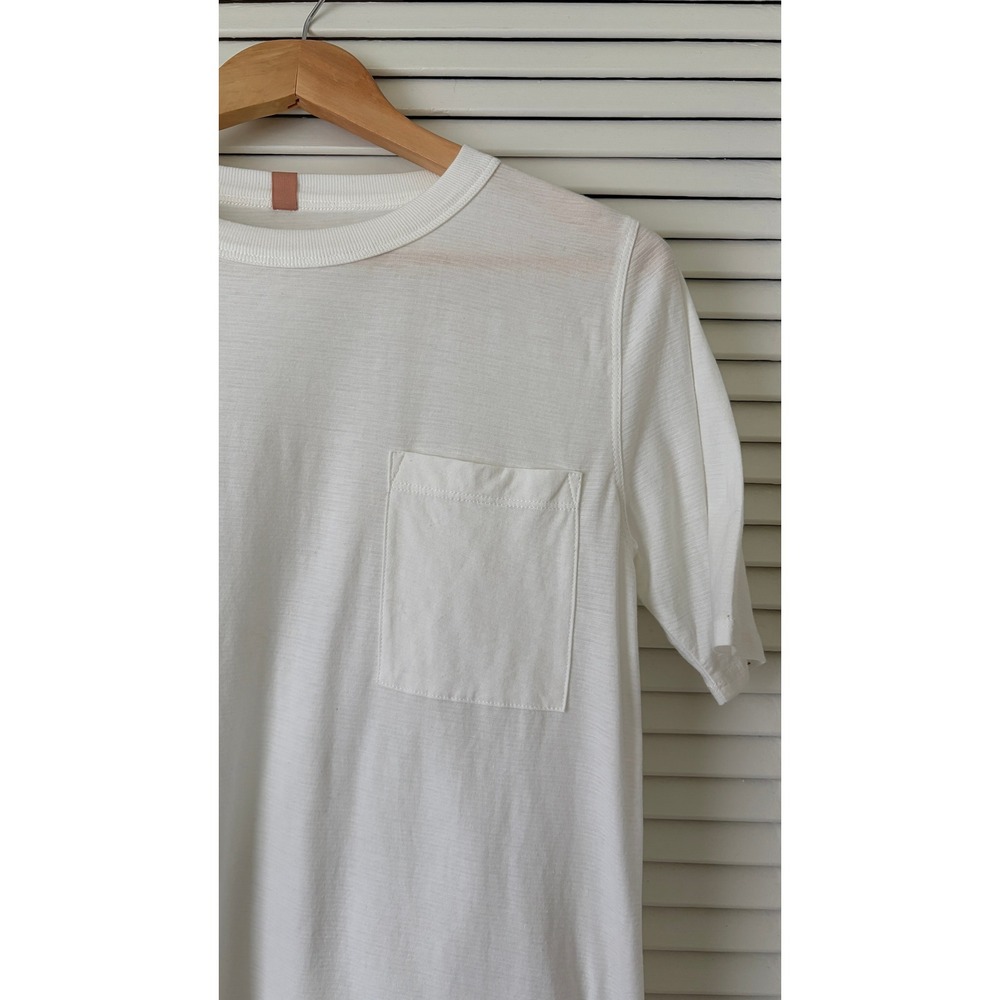 Lunya Women's Cool Cotton Every Body Pocket Tee T-Shirt White Sz S - Picture 3 of 8